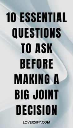 Making big decisions as a couple requires open communication and mutual understanding. These 10 essential questions will guide you through the process, ensuring that both of your needs and goals are considered before taking the next step together. Perfect for the holiday season when you’re planning your future together!   #CoupleGoals #RelationshipAdvice #DecisionMaking #HolidayPlanning #StrongRelationships #LoveAndGrowth #HealthyPartnership #FutureTogether #CommunicationIsKey