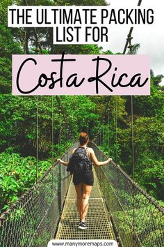 What to pack for a trip to Costa Rica Costa Rica Travel Packing, Central America Packing List, Backpacking Clothes, Coata Rica