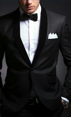 2015 New tailored Groom tuxedos wedding suits for mens 3 pieces suits (jacket+Pants+bow tie)CM7601703 Gentleman Mode, Don Pedro, Dinner Jacket, Black Tie Affair, Jacket Shirt, Kate Upton, Formal Dinner