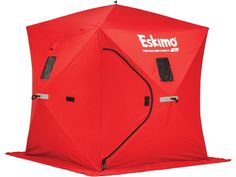 The Eskimo QuickFish is the original when it comes to hub-style ice fishing shelters. Theres good reason we havent changed much on this shelter over the yearssometimes you just get it right the first time. Sturdy poles, easy setup, lightweight, and built to last. The QuickFish 2 gets the job done, time and time again. Own an original, own a QuickFish.Features 60-Second Setup ICETIGHT Fabric Self-Tapping ice anchors In-skirt ice anchor grommets Mesh storage pockets Removable window panels Reinfor Ice Fishing Shelter, Ice Fishing Gear, Fishing Shack, Mesh Storage, Striped Bass, Catching Fish, Ice Fishing, Hunting Gear, Hunting Clothes