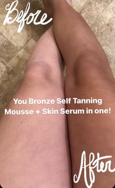 Self tan before & after #tan #selfcare #selftan #selftanning #tanning #bronze #beforeandafter Before After, Skin Serum