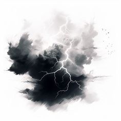 Vector & 4K Thunderstorm Clipart in Chiaroscuro Art Style Cloud Tattoo, Mom Tattoo Designs, Event Banner, Visual Aids, Video Projection, Cloud Painting, Mom Tattoos, Chiaroscuro