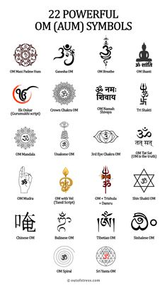 an image of the symbols and meanings for different types of tattoos, including one that is in