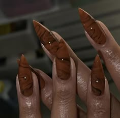 Brown Nail, Brown Nails Design, Sculpted Nails, I Love Me, October 27, Brown Nails, Marble Nails, Minimalist Nails