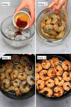 step by step instructions to make shrimp