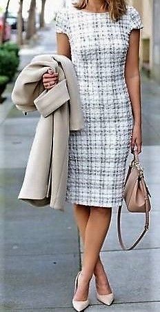 Casual Dress Outfit, Summer Dress Long, Stylish Office Wear, Dressing Design, Gaun Fashion, Corporate Attire, Classic Style Outfits, Outfits Dress, Office Chic