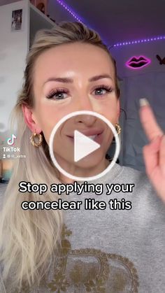 How To Use Concealer For Beginners Video, Concelear Hacks, Concealer Hacks Tiktok, Makeup Tips Tiktok, Where Do You Put Concealer, Concelear Tips Makeup Tricks, How To Put On Concealer, How To Put Concealer On, Concelear Application