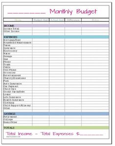 Free Monthly Budget Template - Instant Download quarterlyplanner #selfcareplanner #dailyplannerideas Home Budget Template, Budgeting Worksheets Free, Budget Sheet Template, Household Budget Template, Personal Budget Template, Monthly Budget Sheet, Printable Budget Worksheet, Budget List, Budget Spreadsheet Template