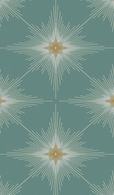 an image of a starburst pattern on a blue background with white and gold colors