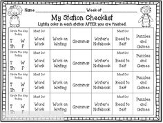 the worksheet for my station checklist is shown in black and white, with an