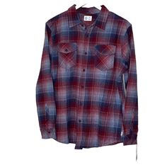 Nwt Hurley Men’s Long Sleeve Flannel Shirt Blue Red Button Up Size Medium *Please Review Photos Prior To Purchase! Measurements: Busts: 44'' Sleeve Length: 32'' Length: 30'' **Measurements Are Approximate Keywords: Flannel, Blue, Buttonup * Note Items From My Store Our Sourced From Various Locations And Most Types Are Sold In The Following Conditions: New, New Without Tags, Liquidation Preowned And Vintage. Items Are Looked Over And We Try To Note Any Flaws. Sometime They May Be Missed Please Re Red Flannel Shirt With Button Closure, Red Flannel Shirt With Buttons, Red Collared Flannel Shirt With Buttons, Red Long Sleeve Flannel Shirt, Red Flannel Collared Shirt, Casual Red Flannel Shirt With Buttons, Casual Red Flannel Shirt, Red Flannel Shirt, Nike Tennis Dress