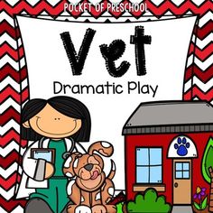 a vet themed dramatic play for students to practice their writing skills and read alouds