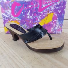 New In Box Thong Sandal Heels With Wood Block Heel, Cushioned Platform For Ball Of Foot Comfort And Adorable Fringe Details. These Are Super Comfy And Cute With Jeans Or A Dress! Smoke Free, Pet Free Home. Ships Quickly. Feel Free To Send Questions Or Offers And Bundle To Save!! Strappy Leather Sandals, Slip On Espadrilles, Chinese Laundry Shoes, Leather Heels Sandals, Leather Platform Sandals, Peep Toe Sandals, Stiletto Sandals, Wooden Heel, Chinese Laundry