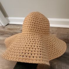 Light Weight Summer Woven Floppy Beach Hat One Size Fits All New Never Worn Floppy Beach Hat, Wide Brim Sun Hat, Beach Hat, Sun Hat, Wide Brimmed, Sun Hats, One Size Fits All, Straw, Women Accessories