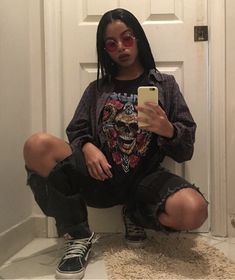 Baddie Black Outfits, Baddie Black, Insta Baddie, Hipster Grunge, Black Outfits, Tomboy Outfits, Dope Outfits