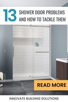 Tired of dealing with pesky shower door issues? Dive into our ultimate guide for solving common glass shower door problems. 🚿✨ Click the link to learn more.  | Innovate Building Solutions | Cleveland Bathroom Contractors Bathroom Remodeling Ideas | Glass Shower Doors | Home Remodeling |Ideas | Pivot Glass | Bypass Shower Door | Streak Free Glass Doors Corner Shower Seat, Bypass Shower Door, Glass Shower Door, Shower Cleaner, Glass Shower Doors, Shower Door