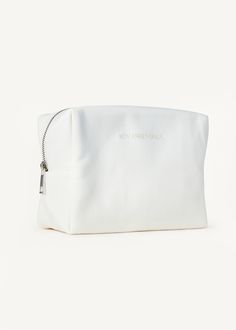 The Essentials Pouch - curated with heavyweight canvas and designed to hold all your claw clip, make-up and self care essentials⁠. Personalized White Zipper Pouch Cosmetic Bag, Essentials Pouch, Self Care Essentials, Essential Pouch, Silver Zipper, Makeup Pouch, Claw Clip, Clip Ins, Zipper Pouch