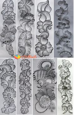 the different designs on this wall are very intricate and decorative, so they can be used to