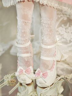 Step into a world of whimsy with these charming Sweet Lolita Shoes, perfect for tea parties or everyday outings. Featuring a delightful round-toe design, these shoes boast a comfortable 8cm high block heel, offering both style and stability. The shoe's upper is adorned with an elegant bowknot, adding a touch of sweetness to your ensemble, while the detachable butterfly clip at the heel offers customizable flair. Completing the look are heart-shaped buckles that infuse a romantic touch, making th Girls Valentines, Rosa Pink, Tea Parties, Sweet Lolita, Toe Designs, Dream Wardrobe, Cute Fashion, Cute Shoes, High Heel Shoes