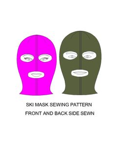 "This is a pattern for a unique valentine's day gift idea to sew ski mask for couples. The sweetheart gift sewing pattern is prepared in two versions. One is sewn from front and back sides, the other is sewn from right and left sides. Both versions includes two sizes, one for men and one for women. Use which ever is easier and nicer for you. Balaclava sewing pattern is a digital pattern and you won't get any physical item. You won't get any tutorials but the pieces are very easy to match with. I Balaclava Sewing Pattern, Ski Mask Pattern, Gift Idea For Couples, Winter Mask, Unique Valentines Day Gifts, Mask Pattern, Old Clothes, Ski Mask, Sewing Art