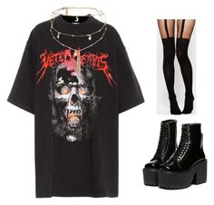 "Untitled #2160" by telletubbies ❤ liked on Polyvore featuring Vetements, ASOS and Ettika London Outfit Ideas, Clueless Outfits, Alt Outfits, Concept Clothing, Grunge Goth, Swaggy Outfits