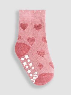 Buy Pink 3-Pack Heart Socks from the JoJo Maman Bébé UK online shop Socks