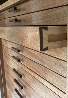 the drawers are made out of wood