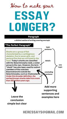 how to make your essay longer?