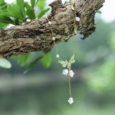 Selenichast Lily Of The Valley Necklace, Freshwater Pearl Flower Necklace, Gift Ideas For Girls Water Lily Jewelry, Clothing Aesthetics, Lily Of The Valley Flowers, Valley Flowers, Single Pearl, Cuban Link Chain Necklaces, Opal Pendant Necklace, Subtle Elegance, Enamel Necklaces