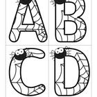 the letter b is for spiderman coloring page