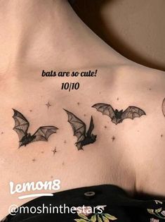 Cute Halloween Tattoos, Clavicle Tattoo, Vampire Tattoo, Bone Tattoos, Wicked Tattoos, Collar Bone Tattoo