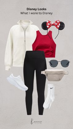 a fashion look from may 2013 featuring red top, black leggings and white sneakers