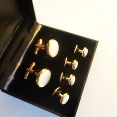 Beautiful Set Of Minimalistic Styling Substantial Cufflinks And Studs Genuine Mother Of Pearl Cuff Links, Mother Of Pearl, Cufflinks, Mens Accessories, Nordstrom, White Gold, Cuff, Man Shop, Customer Support