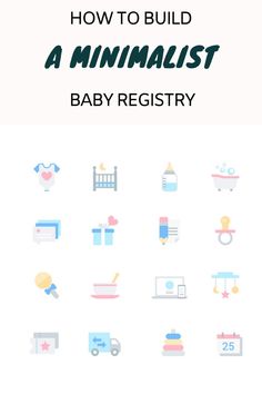 how to build a minimalist baby registry