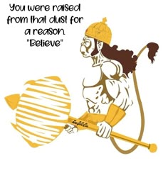 a drawing of a man holding a large object in one hand and wearing a helmet on the other