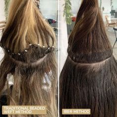 Microbead Extensions, Hair Extensions Diy, Beaded Hair Extensions, Mom Hair, Weave Extensions