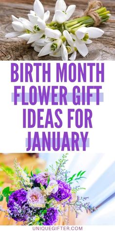 the birth month flower gift ideas for january is here and it's easy to make