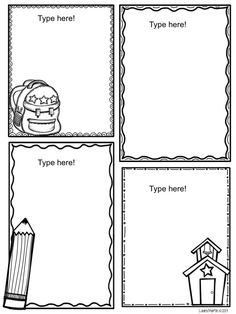 the printable worksheet for children to practice their handwriting and writing skills, with pictures