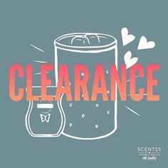 a beer glass with the word clearance on it and hearts around it, in front of a