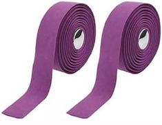 two rolls of purple colored cloth tape