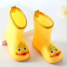 Color: green / blue / pink / yellowSize: 24/25/26/27/28/29/30/31Upper material: PVC Rainy Day Shoes, Boys Rain Boots, Girls Rain Boots, Duck Shoes, Water Shoes For Kids, Shoes Yellow, Kids Rain Boots, Cartoon Shoes, Kids Rain