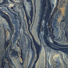 blue and gold marble textured with black, white, and grey colors for background or wallpaper