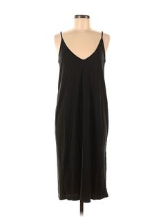 A New Day Casual Dress Size: Small Black Dresses - used. 4% Spandex, 27% Polyester, 69% Modal, Slip dress, V Neck, Midi/Calf Length, Sleeveless | A New Day Casual Dress - Slip dress: Black Dresses - Used - Size Small Slip Dress Black, Black Spaghetti Strap Dress, Black Spaghetti Strap, Small Black Dress, Dress Slip, Black Casual Dress, Black Dresses Casual, Spaghetti Strap Dresses, Black Dresses