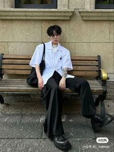 Formal Wear Men Aesthetic, Acubi Fashion Y2k Men, Acubi Outfits Men, Y2k Boy Aesthetic, K Pop Outfits Men, Asian Boy Outfits