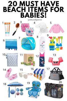 the ultimate list of must have beach items for babies to pack in and play with