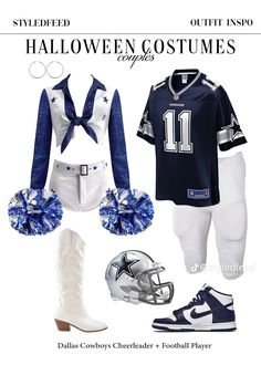 an image of a football uniform with cheerleaders on it's clothes and boots