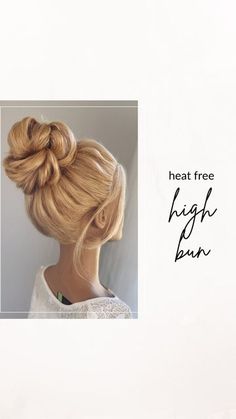 Melbourne Hairstylist/Educator on Instagram: "♡ Heat free high bun ♡ New technique for a bit of fun! What do you think of this one? Will you be trying it? Tag me if you do, I’d love to see and share. For more education freebies, online courses, and masterclass release dates - hit the link in my bio and follow the prompts x" High Bun, Master Class, Wedding Hair, Online Courses, You Think, Dates