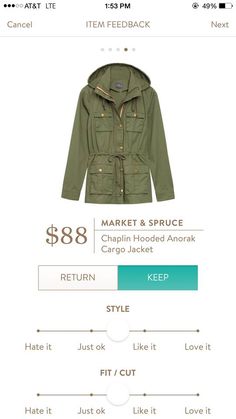 Market and Spruce Cargo Jacket: I need more jackets. Like bad. Always wanted something like this! Green Cargo Jacket, Stitch Fix Fall, Stitch Fix Outfits, Market And Spruce, Fix Credit, Stitch Fix Stylist, Cargo Jacket, Over 50 Womens Fashion, Spoiler Alert