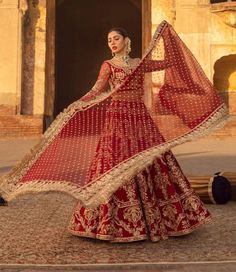 Red Lehenga and Choli Raw Silk Pakistani Bridal Dress Faiza Saqlain, Pakistani Bridal Lehenga, Red Lehenga Choli, Pakistani Bridal Dress, Desi Dress, Raw Silk Fabric, Mahira Khan, Bridal Lehenga Red, Pakistani Wedding Dress