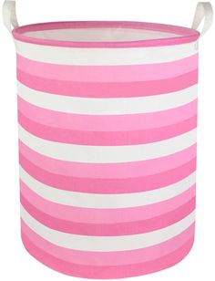 PRICES MAY VARY. Storage Bin Size:15.7(D) * 19.7(H) inches,perfect basket for baby nursery kid's toys bins,toy basket,baby hamper,baby basket and dirty clothes hamper for boys and girls. MATERIAL:The pink laundry basket is made of canvas and linen + waterproof PE coating lining ,and equip with two strong handles makes the laundry hamper easy to move,convenient and durable. FEATURE:The design of baby girls clothes hamper is fashionable and stylish.Collapsible laundry basket can be placed anywhere Pink Hamper, Pink Laundry, Toy Storage Bin, Toy Storage Bins, Clothes Hamper, Hamper Storage, Toy Bins, Baby Hamper, Baby Baskets